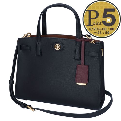 トリーバーチ 可愛いショルダーバッグ レディース 【6/4(火)20時～28時間限定ポイント5倍】 トリーバーチ TORY BURCH 2WAYバッグ|ショルダーバッグ|ハンドバッグ ROBINSON SMALL SATCHEL ロビンソンスモールサッチェル 143194 ブラック