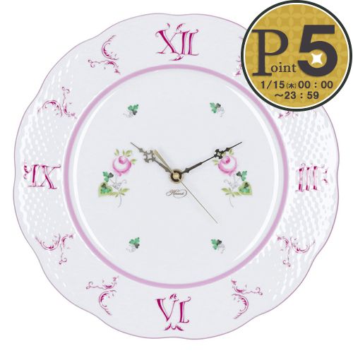 楽天市場】ヘレンドウィーンの薔薇 ウォールクロックの通販