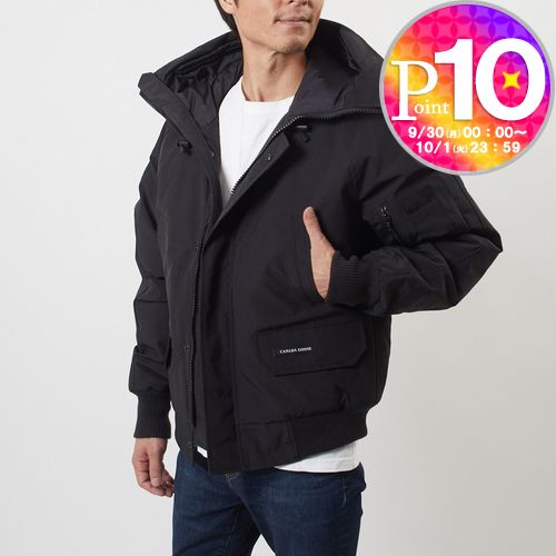 【5/25(土)0時～24時間限定ポイント5倍】 カナダグース CANADA GOOSE メンズ ダウンジャケット CHILLIWACK BOMBER チリワック ボンバー 2050M ブラック