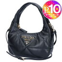 【5/9(木)20時～28時間限定ポイント5倍】 プラダ PRADA 2WAYバッグ NAPPA STITGHED 1BA384 2DF0 OOO ブラック