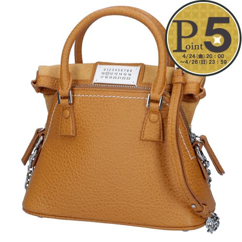 樂天商城 - 【14日20時〜28h限定ポイント5倍】 メゾンマルジェラ MAISON MARGIELA 2WAYバッグ 5AC S56WG0081P4455 T2336 MUSTARD MICRO