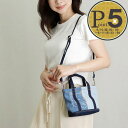【10日0時〜48h限定ポイント5倍】 メゾンキツネ MAISON KITSUNE 2WAYバッグ フォックスヘッド ミニ デニム トート MW05107WW5...