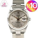 【4日20時~28h限定ポイント10倍】 【リユース品】 ロレックス ROLEX 腕時計 メンズウォッチ オイスターパーペチュアルデイト 15200 シルバー