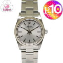 【4日20時~28h限定ポイント10倍】 【リユース品】 ロレックス ROLEX 腕時計 メンズウォッチ オイスターパーペチュアル 77014 シルバー
