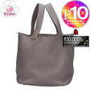【9日20時〜28h限定ポイント10倍】【期間限定価格】 【リユース品】 エルメス HERMES バッグ ハンドバッグ ピコタンロックMM グレー 【お取り寄せ...