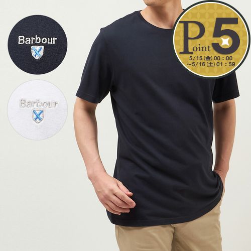 [5x points for 26 hours only, starting at 0:00 on the 15th] Barbour BARBOUR Men's Short-Sleeve T-Shirt Crew Neck BARBOUR TARTAN SPORT T SHIRT MTS0670