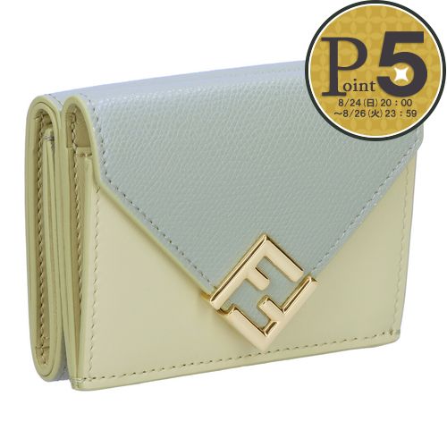 【24日20時〜52h限定ポイント5倍】 フェンディ FENDI 折財布 三つ折り財布 FFダイヤモンド 8M0480 ALV4..
