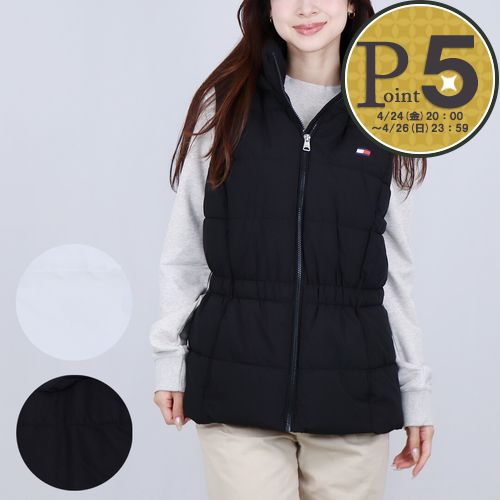 樂天商城 - 【14日20時〜28h限定ポイント5倍】 トミーヒルフィガー TOMMY HILFIGER レディース ベスト 中綿ベスト TPO9651V パデッドベスト