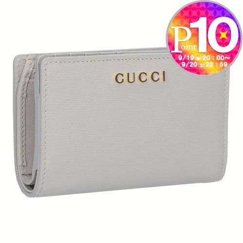 楽天テザーレブランドショップ【19日20時〜28h限定ポイント10倍】 グッチ GUCCI 折財布 二つ折財布 GUCCI SCRIPT グッチ スクリプト 772640 0OP0N 1440 【お取り寄せ】