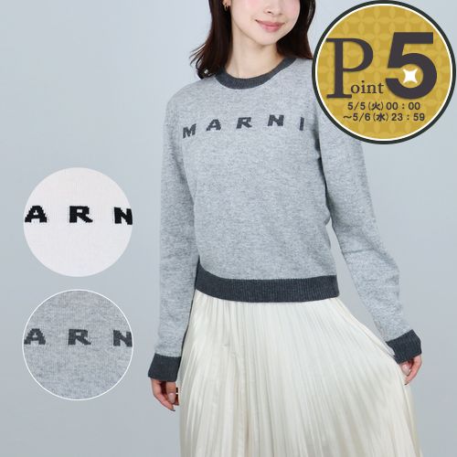 樂天商城 - 【5日0時〜48h限定ポイント5倍】 マルニ MARNI キッズ レディース ニット セーター カシミヤ混セーター MK107AFM00993