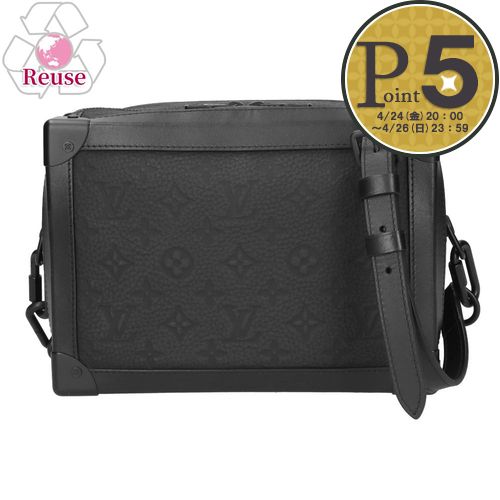 樂天商城 - 【14日20時〜28h限定ポイント5倍】 【リユース品】 ルイヴィトン LOUIS VUITTON バッグ ショルダーバッグ ソフトトランク M55700 ノワール（ブラック） 【お取り寄せ】