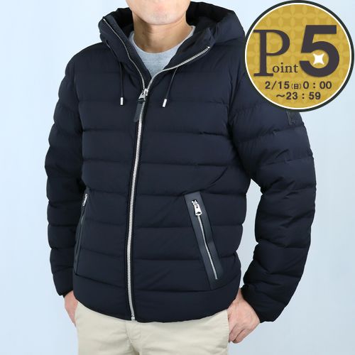 【15日0時〜24h限定ポイント5倍】 マッカージュ MACKAGE メンズアウター メンズジャケット メンズダウン ダウンジャケット ジップアップ フーディ JACK-Z C0001 BLACK