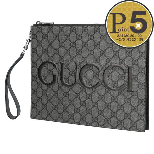 【4日20時～28h限定ポイント5倍】 グッチ GUCCI クラッチバッグ セカンドバッグ GUCCI WORDING 768374 FACSM 1249 【お取り寄せ】