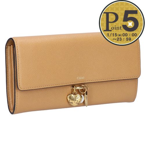 【15日0時～24h限定ポイント5倍】 クロエ CHLOE 長財布 CHLOE CHARMS クロエチャームズ CH25AP987Q12 268 BISCOTTI BEIGE 【お取り寄せ】