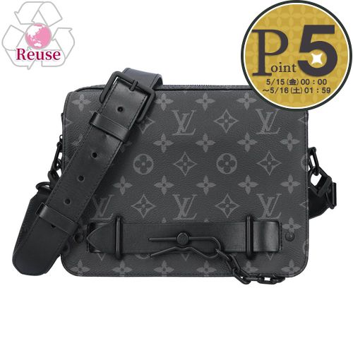 樂天商城 - 【15日0時〜26h限定ポイント5倍】 【リユース品】 ルイヴィトン LOUIS VUITTON バッグ ショルダーバッグ スティ—マメッセンジャー M45585 ブラック/ブラック金具 【お取り寄せ】