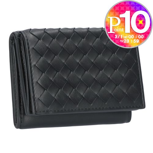 【1日0時〜24h限定ポイント10倍】 ボッテガヴェネタ BOTTEGA VENETA 折財布 三つ折財布 イントレチャー..