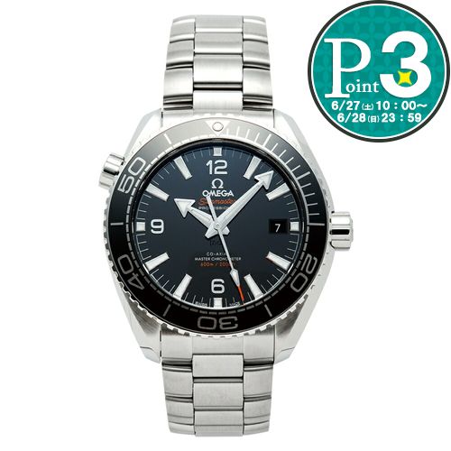 【27日10時〜38h限定ポイント3倍】 OMEGA オメガ 腕時計 メンズウォッチ シーマスタープラネットオーシャン600 215.30.44.21.01.001 ブラック 【お取り寄せ】