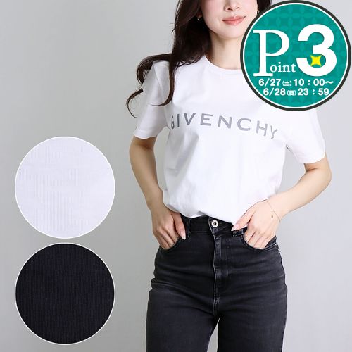 【27日10時〜38h限定ポイント3倍】 ジバンシー GIVENCHY キッズ レディース半袖 ロゴ Tシャツ H30718
