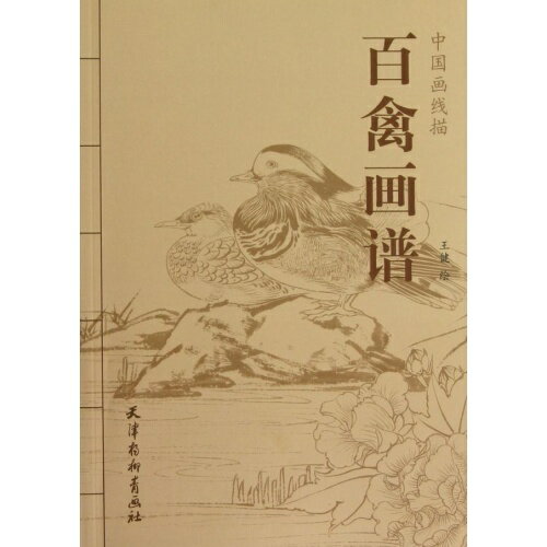 百禽画譜　中国画線描　中国絵画/百禽画&#35889;　中国画&#32447;描