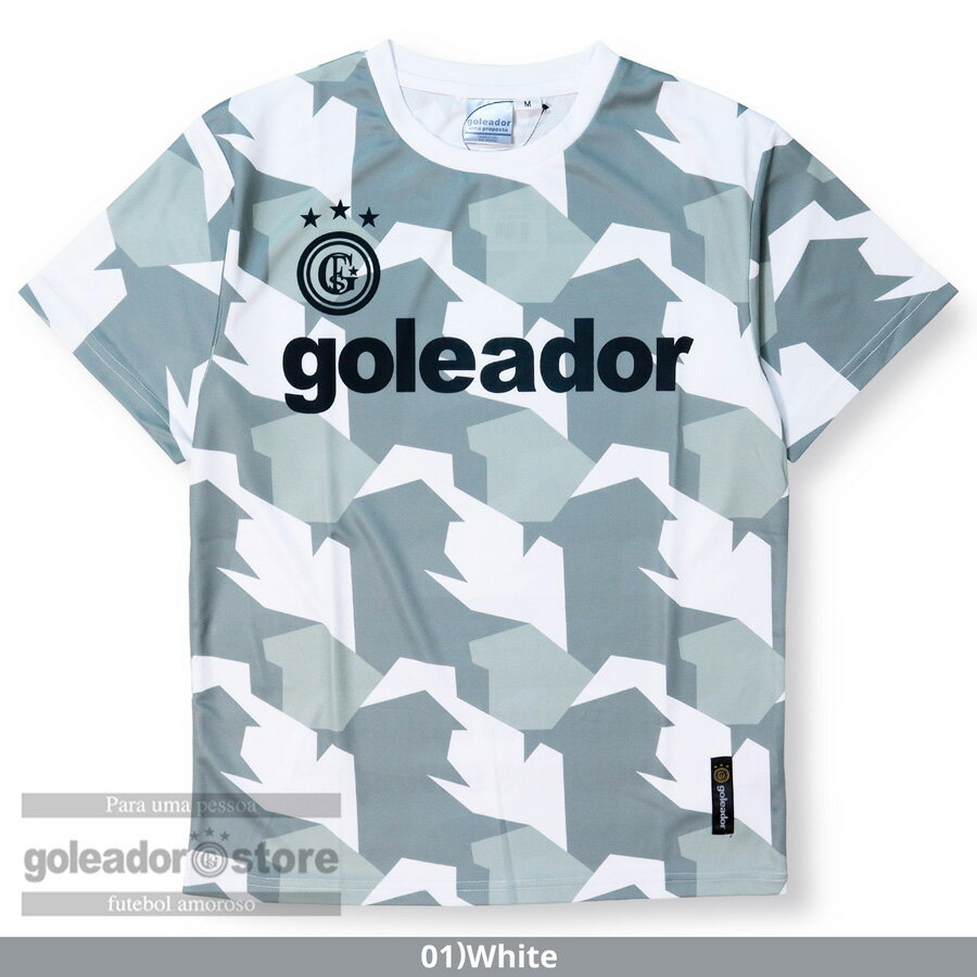 乐天商城 - プラシャツ 【goleador】[ゴレアドール] 半袖 ベーシック プラクティス シャツ 【サッカー フットサル SOCCER ユニホーム メッシュ 速乾 吸汗 個サル シャツ Tシャツ TEE ロゴ プリント メンズ レディース ジュニア おしゃれ ビッグシルエット】