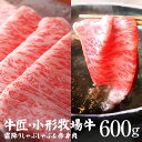 小形牧場牛 しゃぶしゃぶ食べ比べセット(赤身300g・霜降り300g) 計600g 個包装で便利 送料無料