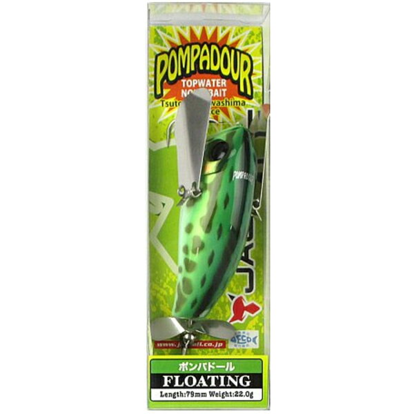 【中古】【新品未使用】JACKALL ジャッカル ルアー ボンパドール 79mm トノサマガエール