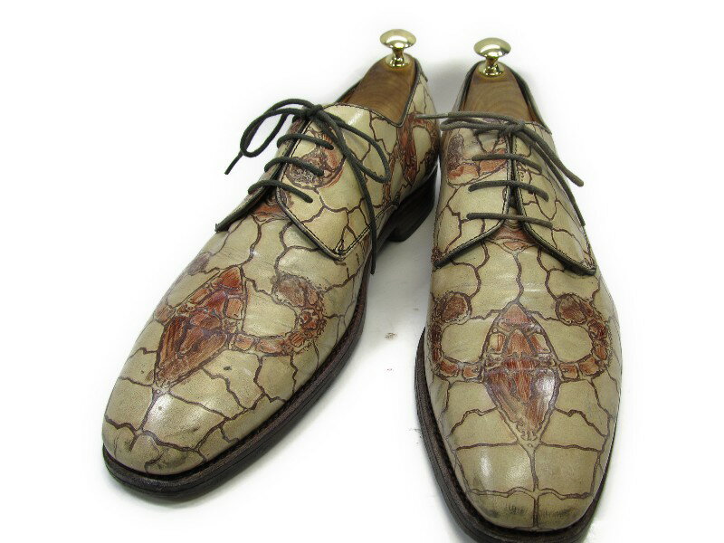 【中古】【送料無料】UV 41 / (26.0cm〜26.5cm) イタリア製・デザインシューズメンズシューズ 紳士 靴 ビジネス カジュアル メンテナンス済