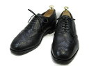 【中古】【送料無料】FLORSHEIM (フローシャイム)8 / (25.5cm〜26.0cm) ウイングチップメンズシューズ 紳士 靴 ビジネス カジュアル メンテナンス済