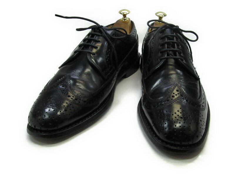 【中古】【送料無料】BRYAN HOCKLEY7.5 / (26.5cm〜27.0cm) ウイングチップメンズシューズ 紳士 靴 ビジネス カジュアル メンテナンス済