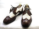 【中古】【送料無料】FLORSHEIM (フローシャイム)10.5 D / (28.0cm〜28.5cm) ツートンカラー ウイングチップメンズシューズ 紳士 靴 ビジネス カジュアル メンテナンス済