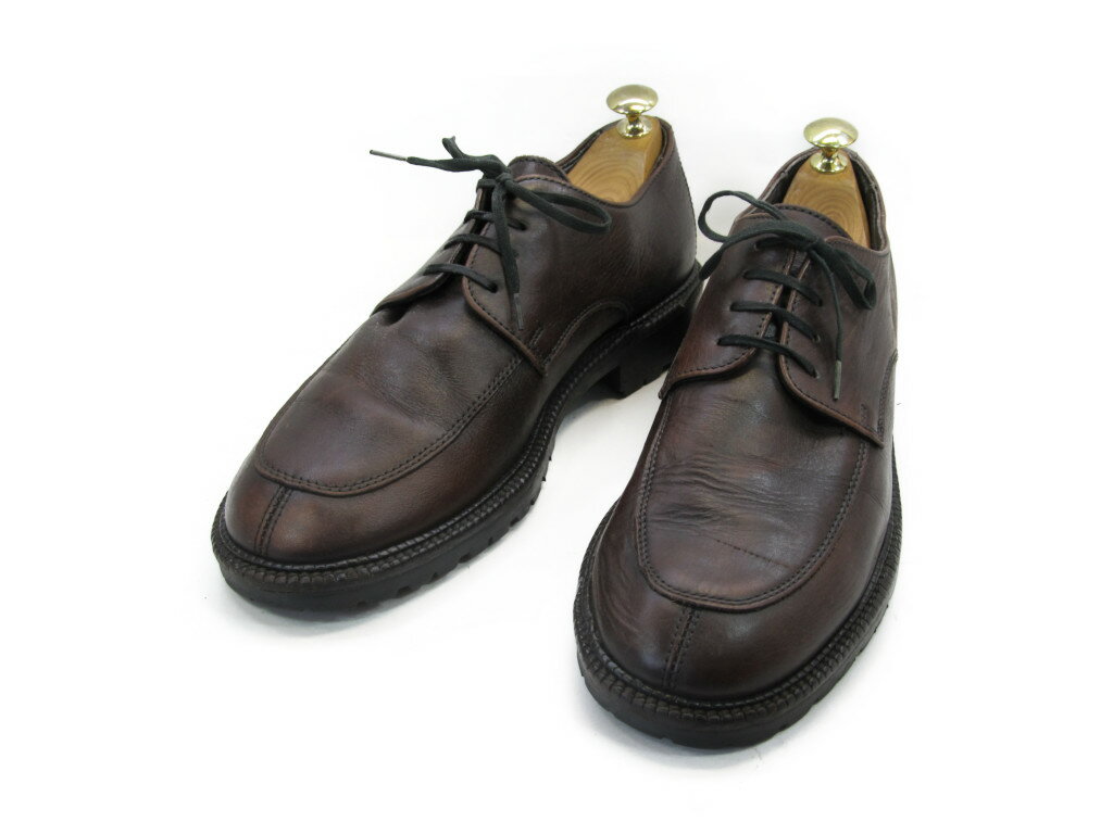 【中古】【送料無料】J.CREW (ジェイクルー)7.5 / (24.5cm〜25.0cm) イタリア製・Yチップメンズシュー..