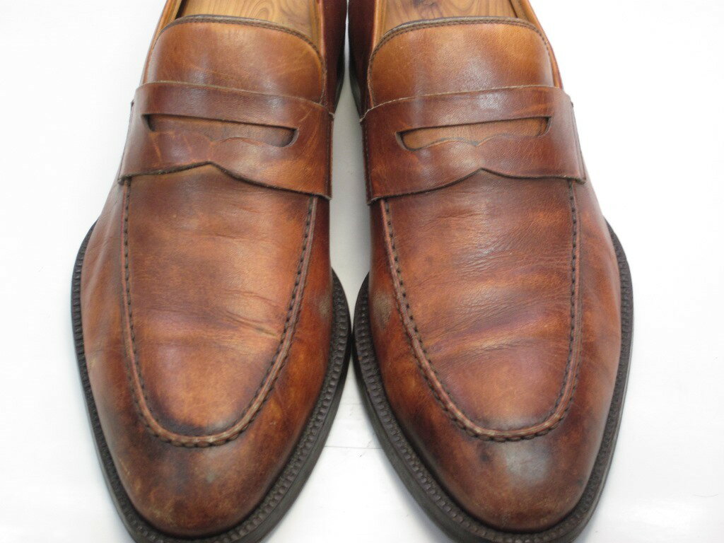 【中古】【送料無料】MAGNANNI (マグナーニ)7 / (25.0cm〜25.5cm) スペイン製・スリッポンメンズシューズ 紳士 靴 ビジネス カジュアル メンテナンス済