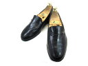 【中古】【送料無料】MORESCHI (モレスキー)6.5 A (25.0cm〜25.5cm) イタリア製 ローファーメンズシューズ 紳士 靴 ビジネス カジュアル メンテナンス済
