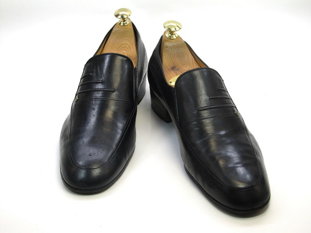 【中古】【送料無料】a.testoni6.5 F / (25.0cm〜25.5cm) イタリア製・スリッポンメンズシューズ 紳士 靴 ビジネス カジュアル メンテナンス済