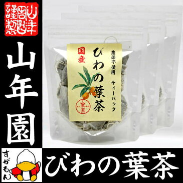 【国産100%】びわ茶 びわの葉茶 ティーパック 1.5g×20パック×3袋セット 宮崎産　鹿児島県産 無農薬 ノンカフェイン 送料無料 ティーバッグ 枇杷茶 枇杷の葉 国産 ビワ ビワの葉 高級 ギフト プレゼント 母の日 父の日 プチギフト お茶 2018 内祝い お返し 早割