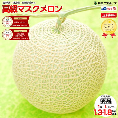 【お値段据え置き中】まだ間に合う!敬老の日 \最安値に挑戦!大玉1玉1.5kg前後~/ 静岡産 高級 マスクメロン クール便 送料無料 あす楽 国産 果物 メロン 誕生日プレゼント 誕生日 お見舞 御...
