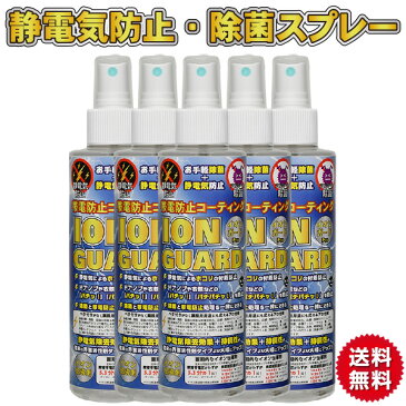 【5本セット】静電気防止・除菌スプレー イオンガード Pro【送料無料】