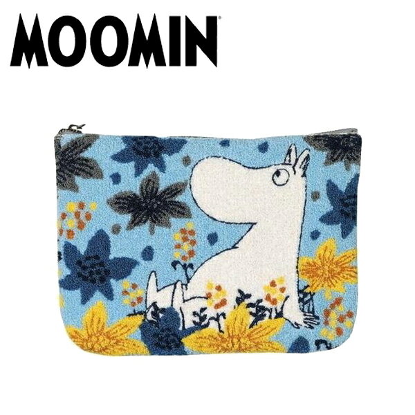 楽天市場 ポイント2倍 Moomin ムーミン ポーチ 花畑のムーミン 大きいポーチ カバン バッグ 鞄 刺繍 可愛い かわいい 大人気 キャラクター 化粧 コスメ 小物 花 花畑 子供 男の子 女の子 レディース ムーミン展 丸眞 鎗屋 Cloque