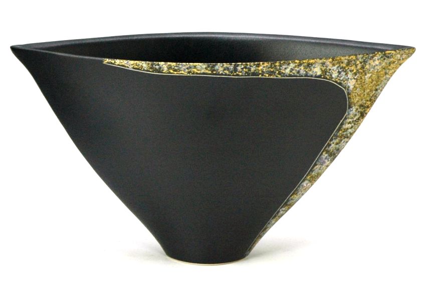 花器 北山66 剣山受付 陶器 水盤 花瓶 フラワーベース