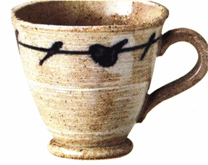 マグカップ・コーヒーカップ_染付　万古焼