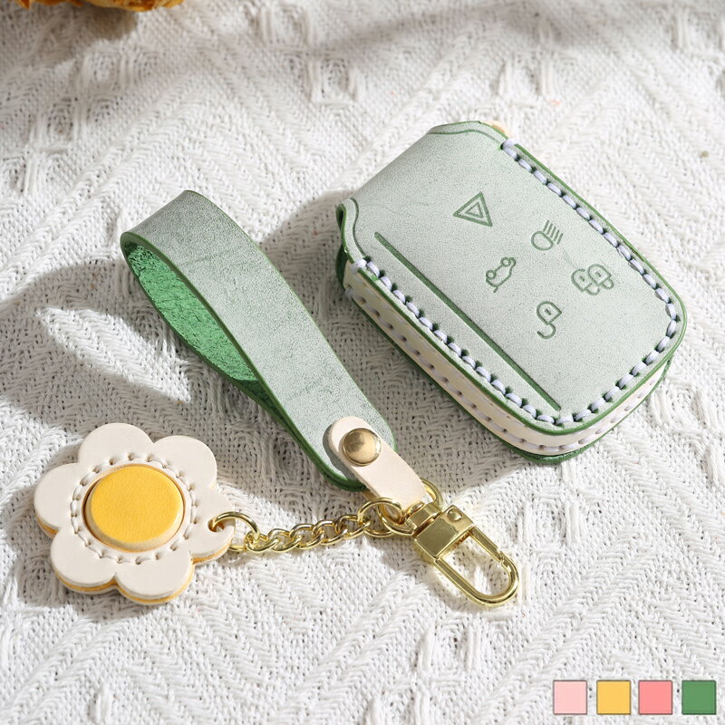 送料無料 ONTTO ランドローバーに適用 スマートキーケース 可愛い キーバッグ 革製 キーカバー 手作り オシャレ キーホルダー 男女兼用 LANDROVER ディスカバリー レンジローバーなどに適応 車用 アクセサリー 防水 防傷 防塵 フォグワックスレザー 母親 誕生日 プレゼント