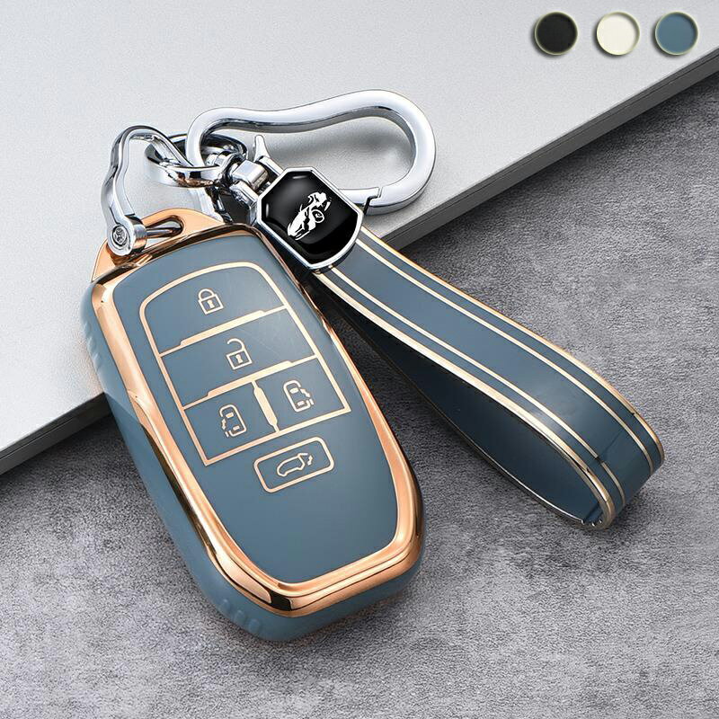 送料無料 ONTTO トヨタ用 スマートキーケース 全面保護 キーカバー 電気メッキ キーパック 可愛い キーホルダー TOYOTAに適用 アルファード ヴェルファイア ベルファイヤー クラウン マークX RAV4等 5ボタン キーリング 車用 弾力性 耐久性 高品質TPU 男女兼用 プレゼント