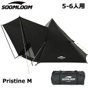 Soomloom ワンポールテント 5~6人用テント Pristine M 365x315x200cm インナーテントサイズ335cmx幅290cmx高さ200cm 日除け 快適さ 防風 防雨 UVカット 通気 ファミリー カップルキャンプ アウトドア インナーテント フライシート