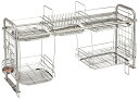 【SUGIYAMA-KS-2713】杉山金属 キチンとキッチン シンク収納ラック(下段オプション付) KS-2713シンクの幅に合わせて使える(幅64〜110c...