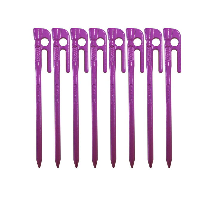 【頑張って送料無料!】鍛造ペグ エリッゼステーク 18cm/8本セット◆パープル粉体塗装<MK-180PU×8>インナーテントやレジャーシートの固定に便利!S55Cの1本物!IDS賞、おもてなしセレクション賞受賞紫 むらさき ムラサキ※ネコポス配送通販格安セール情報 楽天 通販