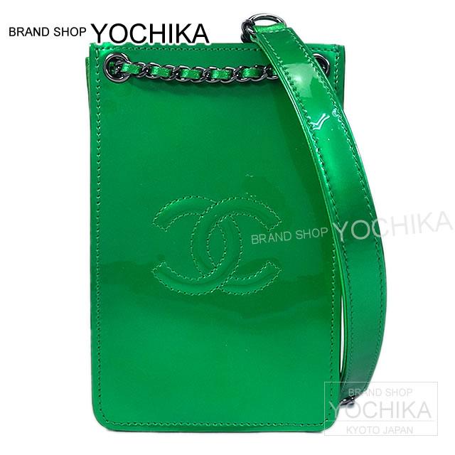 ȡSALEУ2014CHANELͥ륳ީ`PhoneHolder`Хå᥿å`󥫩`եXॹA92304Ʒ(CHANELCOCOMarkPhoneHolderChainShoulderBagMetallicGreenCalfA92304)S꡿#yochika