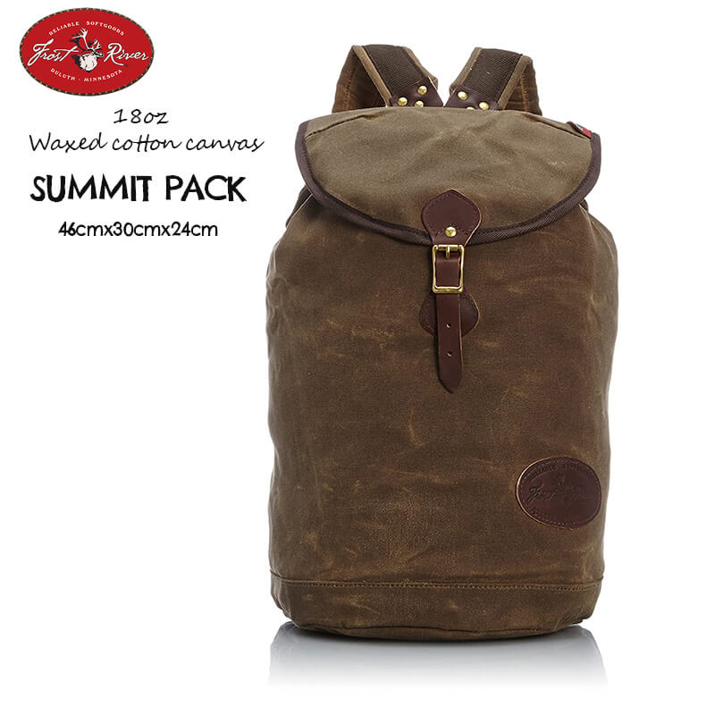 Frost River フロストリバー SUMMIT PACK サミットパック リュック アメリカ製 ワックスキャンバス コットン レザー タウンユース キャンプ 登山 アウトドア あす楽対応