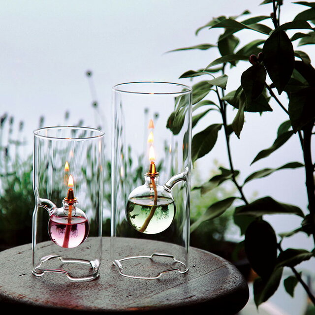 オイルランプ OLC-02 ルナックスオイルランプ クール・クリア キャンプ グランピング クリスマス プレゼント ギフト 間接照明 インテリア リラックス あす楽 [3]