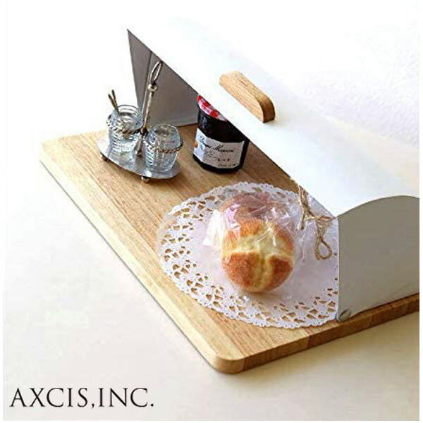 ブレッドケース アクシス ローラートップ ウッドベース キッチン収納 AXCIS