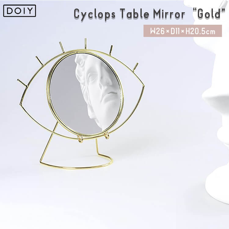 【送料無料】Doiy ドーイ Cyclops Table Mirror “Gold” サイクロプステーブルミラー